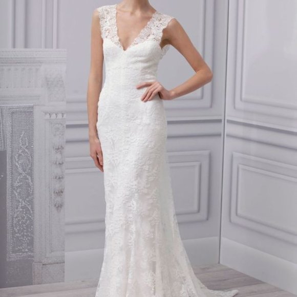 Monique Lhuillier Dresses & Skirts - Monique Lhuillier Sincere Wedding Dress Size 8